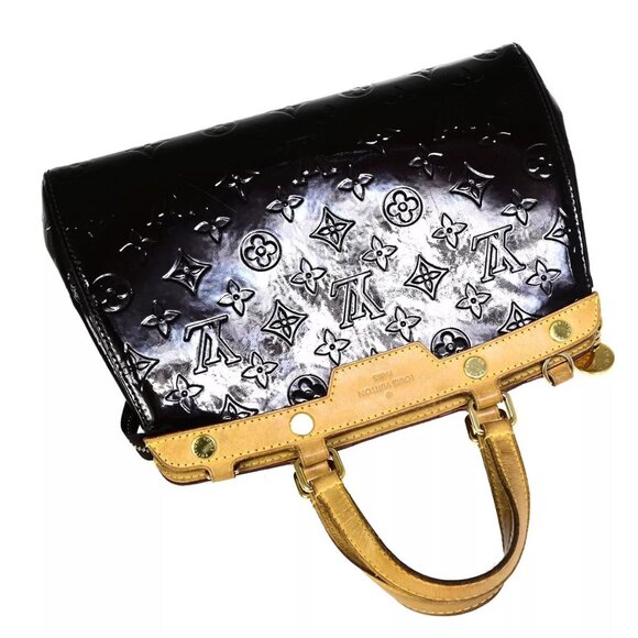 LOUIS VUITTON Brea PM Hand Bag Monogram Vernis Leather Amarante - Picture 6 of 16